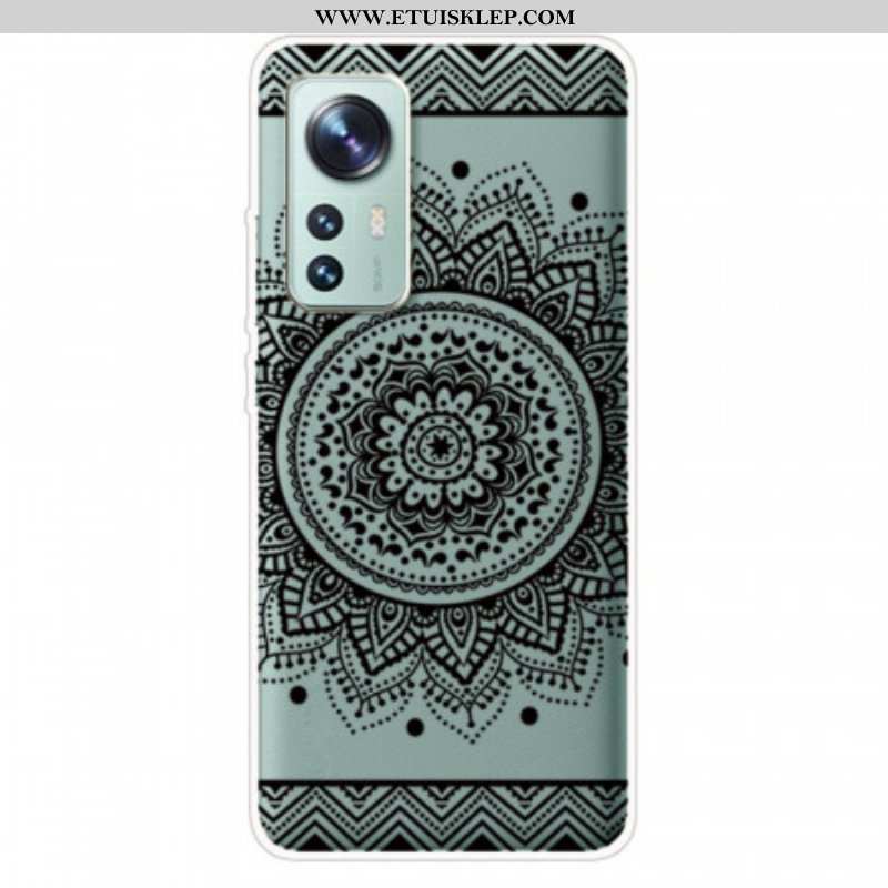 Etui do Xiaomi 12 Pro Silikonowa Mandala Czarna